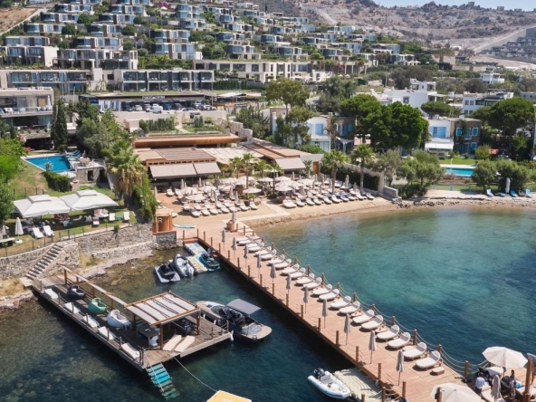 Luxury Duplex Apartments with Private Beach for Sale in Bodrum