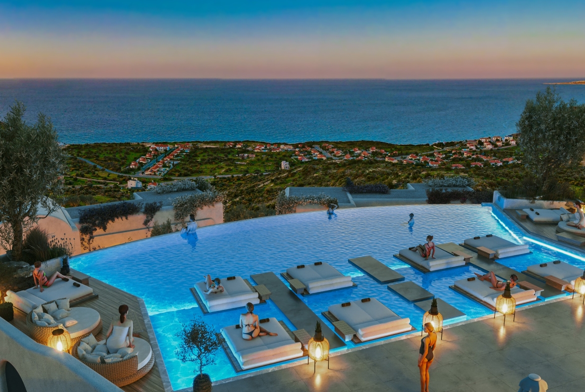 Deluxe Villas with Sea View in Kayalar, North Cyprus