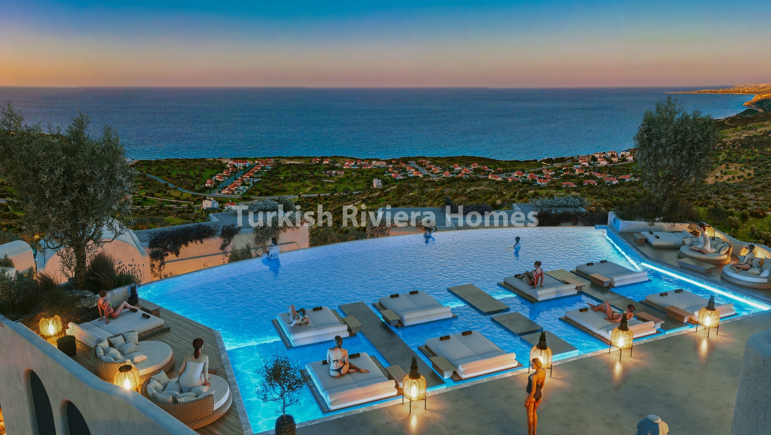 Deluxe Villas with Sea View in Kayalar, North Cyprus