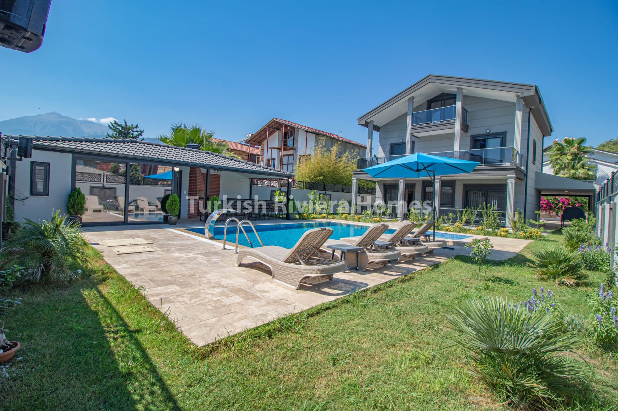 Exclusive Villa with Huge Swimming Pool for Sale in Kiris, Kemer