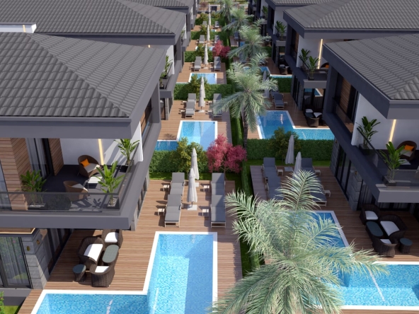Modern Fully Furnished Detached Villas for Sale in Döşemealtı Antalya