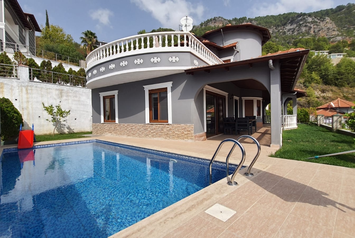 Uniquely Designed Fully Furnished 3 Bedrooms Villa for Sale in Alanya