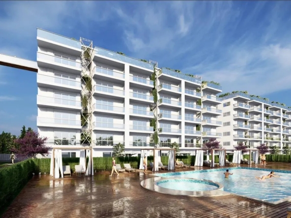 Bargain Price Seaview 2 Bedroom Apartment with Private Beach in Mersin