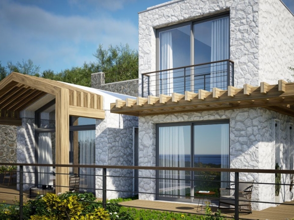 Gumusluk Sea View Villas with Private Pool in Bodrum