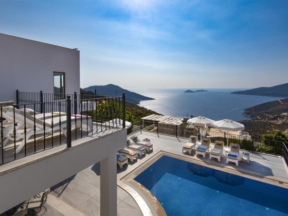 Modern Style Contemporary Vills with Seaview in Kalkan, Kas Antalya