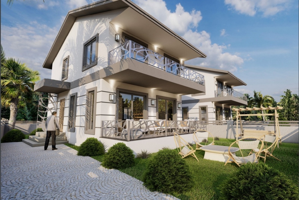 Luxury detached villas with Private Pool with Garden for Sale in Seydikemer