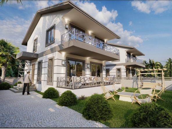 Luxury detached villas with Private Pool with Garden for Sale in Seydikemer