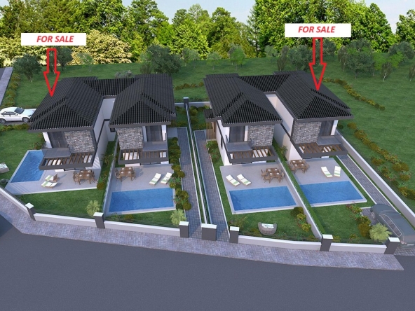 Exclusive Off-Plan Villas with Private Pools and Lush Gardens in Uzumlu, Fethiye