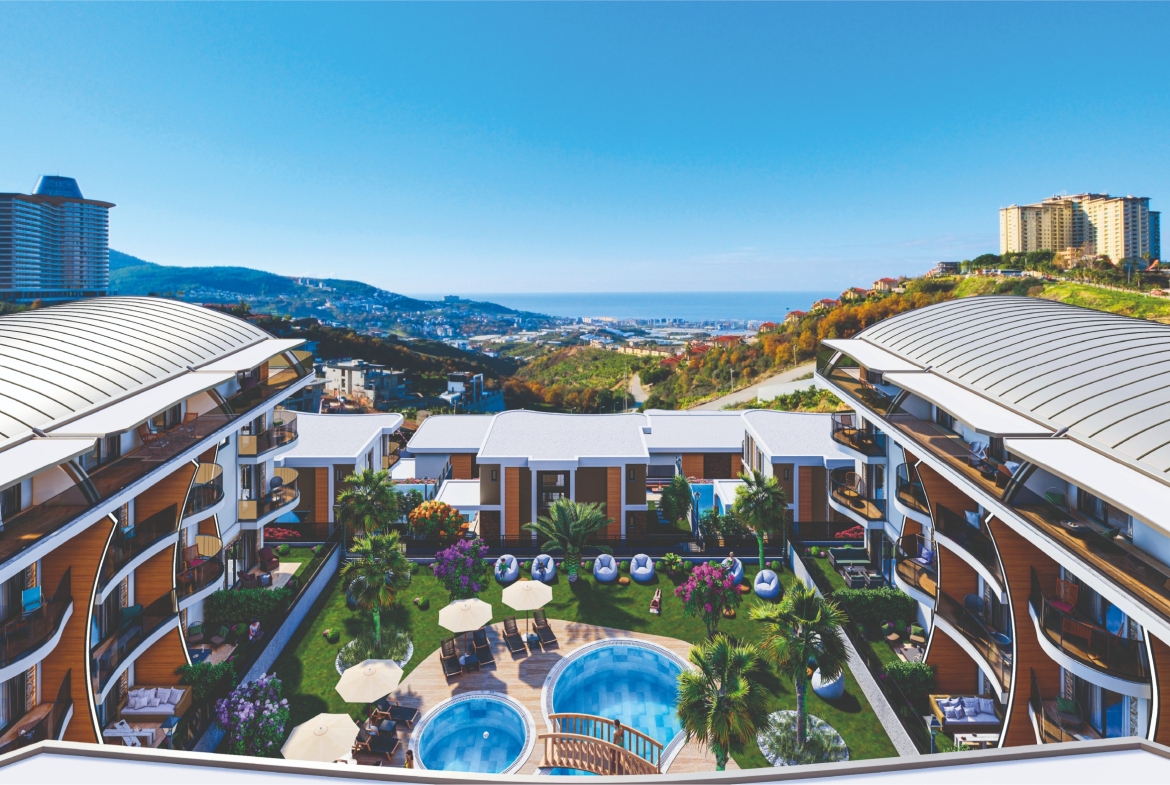Discover the epitome of luxurious coastal living at this premium residential development in the breathtaking Kargicak district of Alanya.
