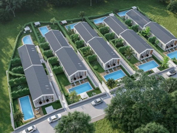 Exclusive Off Plan Bungalows in Seydikemer with Poolside Comfort