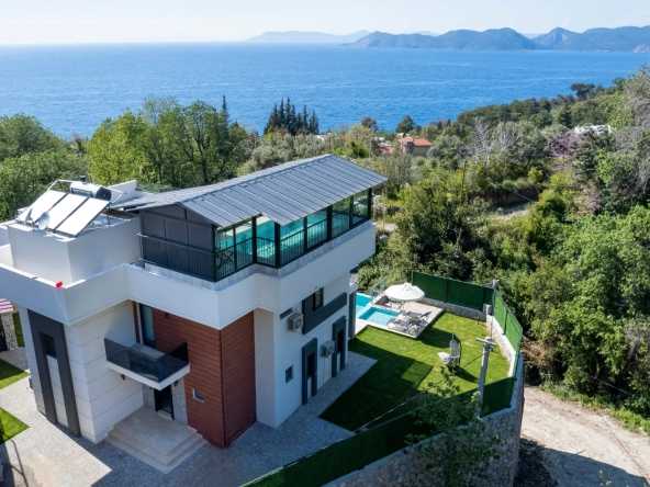 Luxurious Seafront Villa Embraced by Nature in Faralya, Fethiye