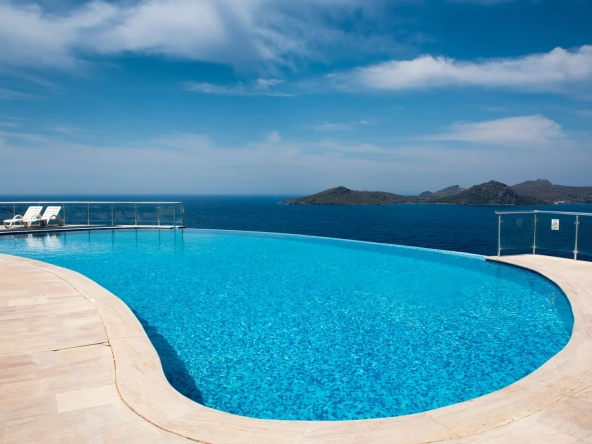 Charming 3-Bedroom Semi-Detached Villa with Panoramic Sea Views in Bodrum