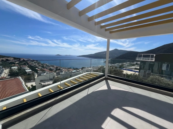 Brand new Duplex Apartment in Kalkan with Fantastic Seaview