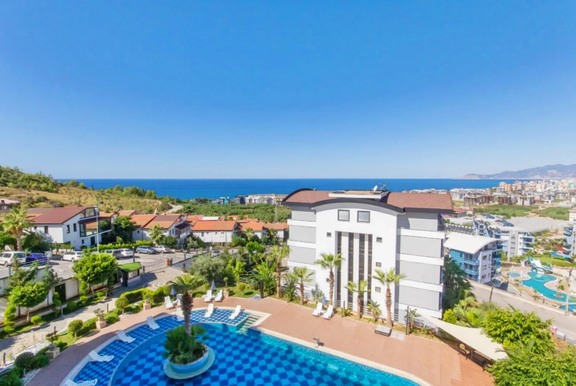 Stunning Furnished Apartment with Panoramic Sea Views in Kargıcak, Alanya