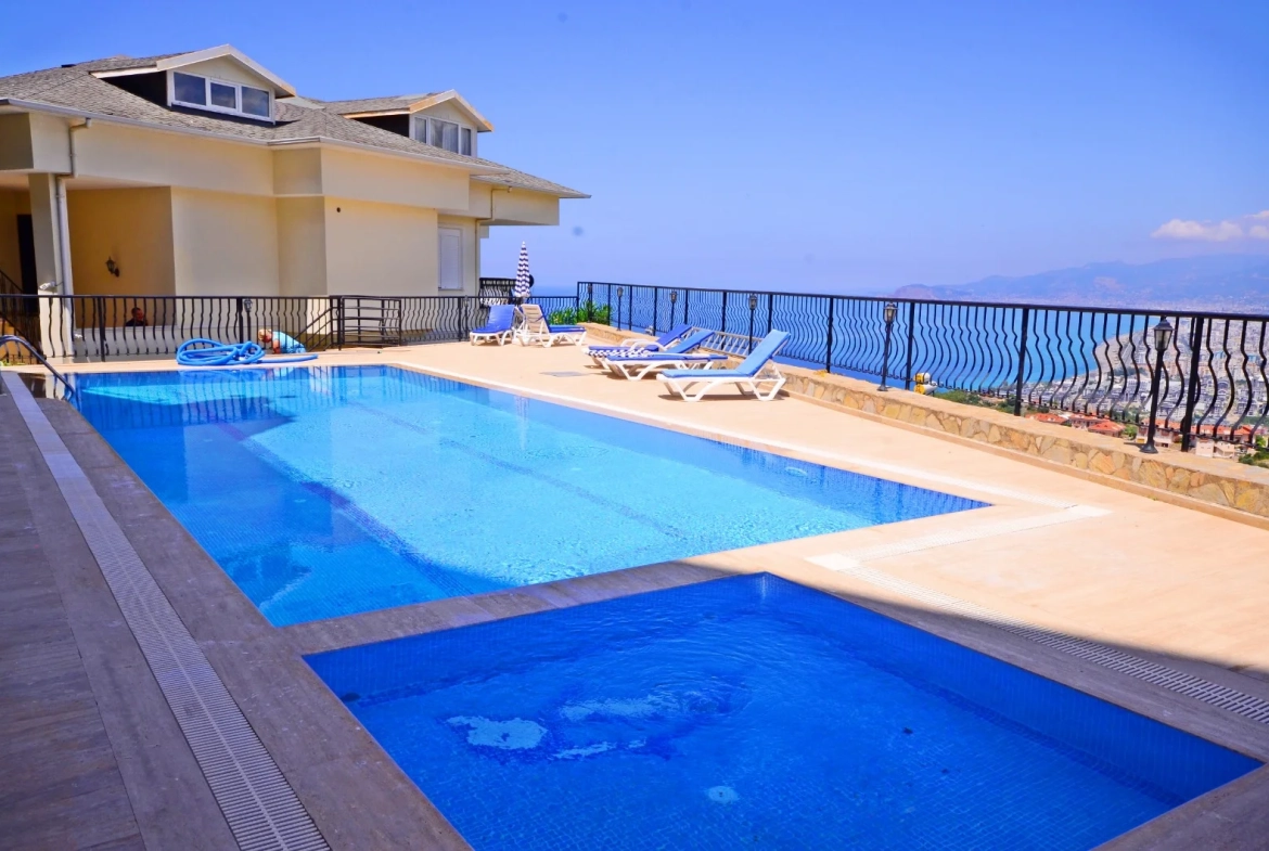 Fantastic Sea View Fully Furnished Penthouse for Sale in Kargıcak