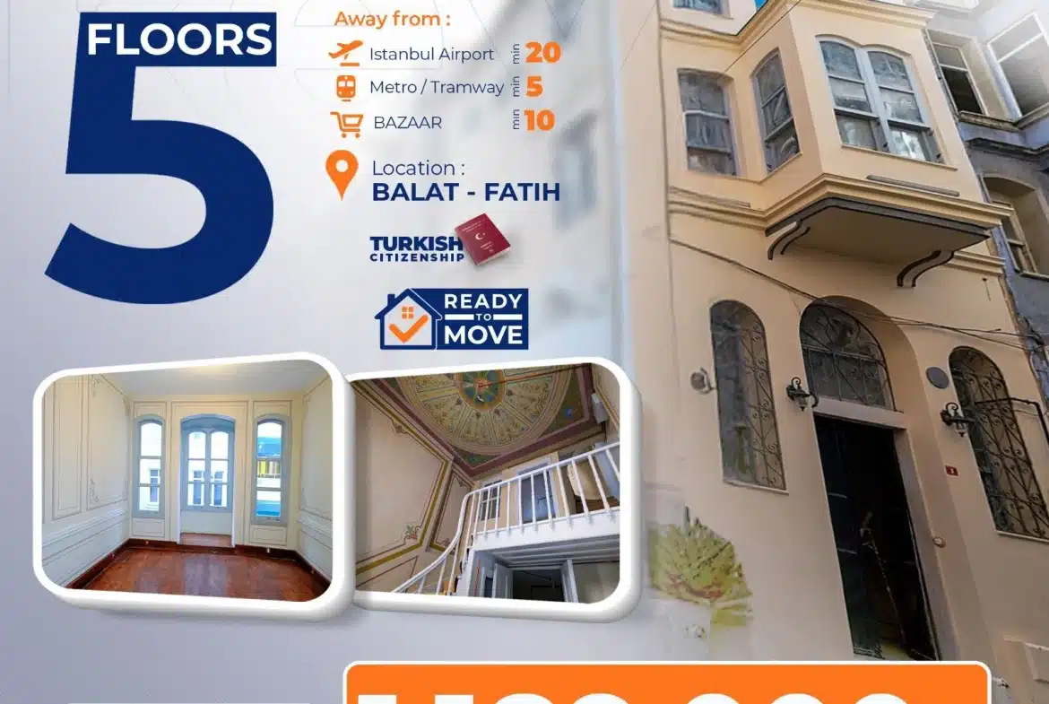 Invest in the Heart of History – A Unique Property in Balat