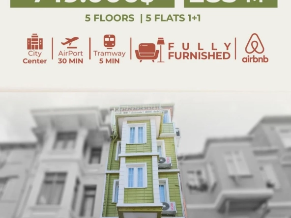 Charming Newly Renovated Building for Sale in Balat Fatih, Istanbul