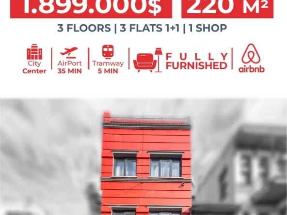 Newly Transformed Balat Building for Sale in Fatih, Istanbul