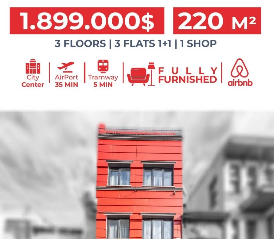Newly Transformed Balat Building for Sale in Fatih, Istanbul