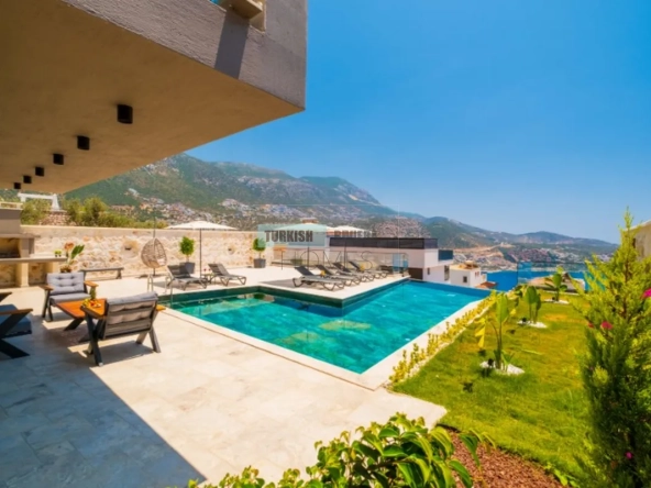 New Built Detached Fully Furnished Luxury 4+1 Villa with Fantastic Sea and Island View