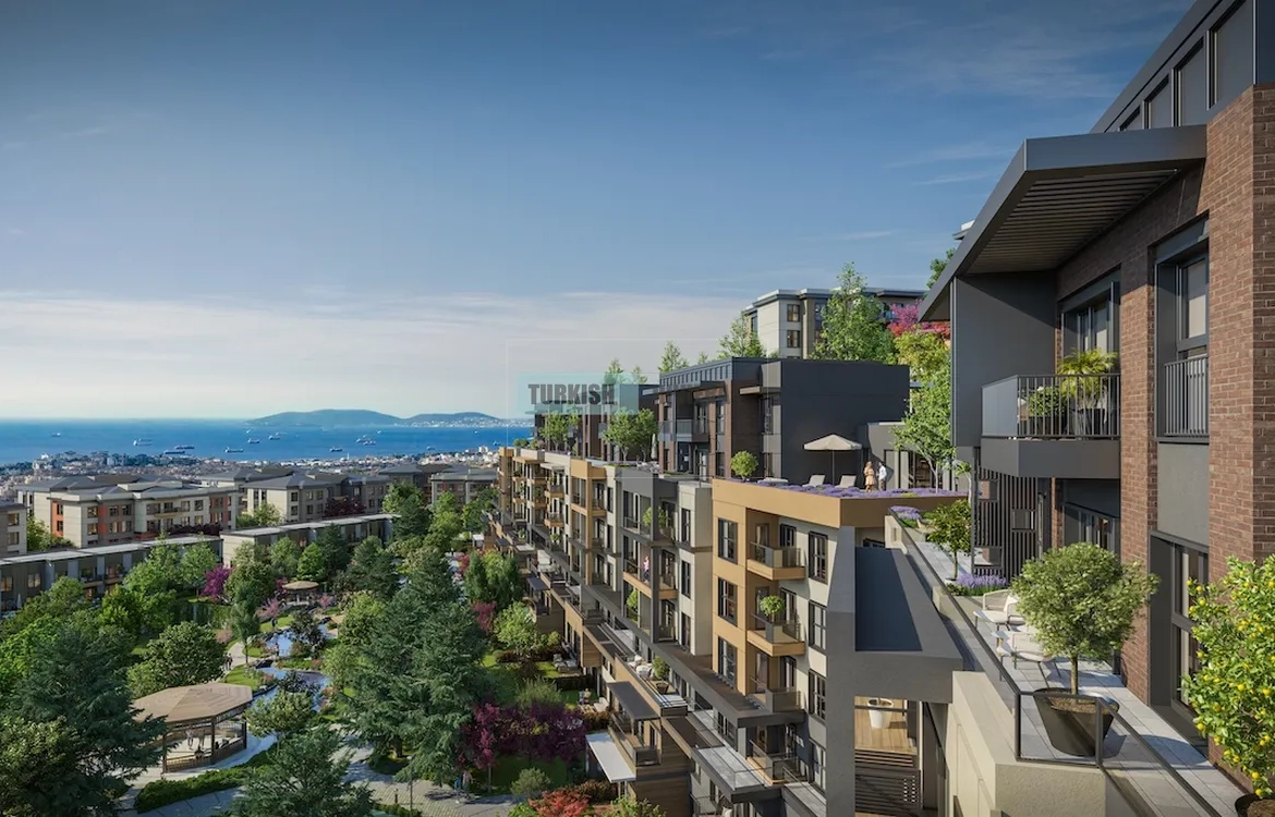 Elegant Sea View Family Friendly Apartment for Sale in Pendik
