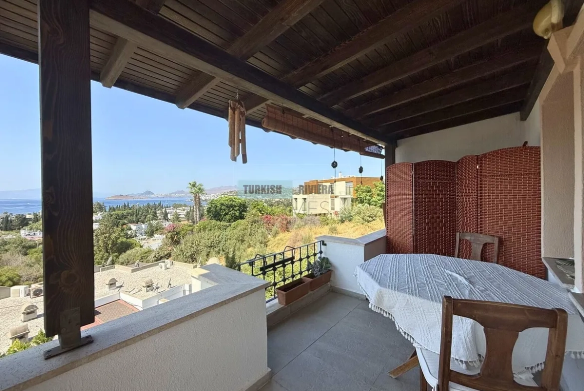 Sea-View 2+1 Apartment in a Gated Community, Bodrum Bitez