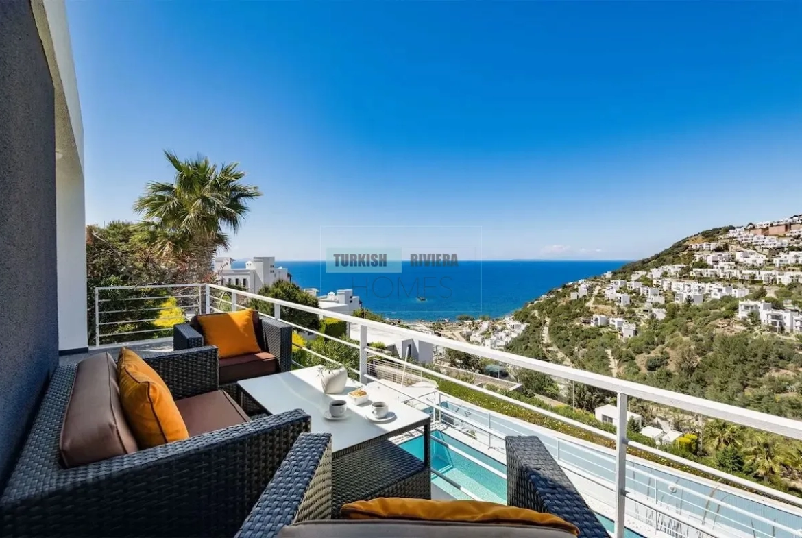 Yalikavak's Ultimate Family Retreat with Panoramic Sea Views