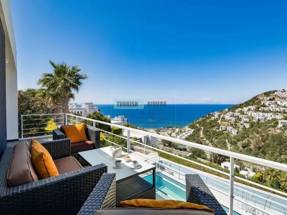 Yalikavak's Ultimate Family Retreat with Panoramic Sea Views