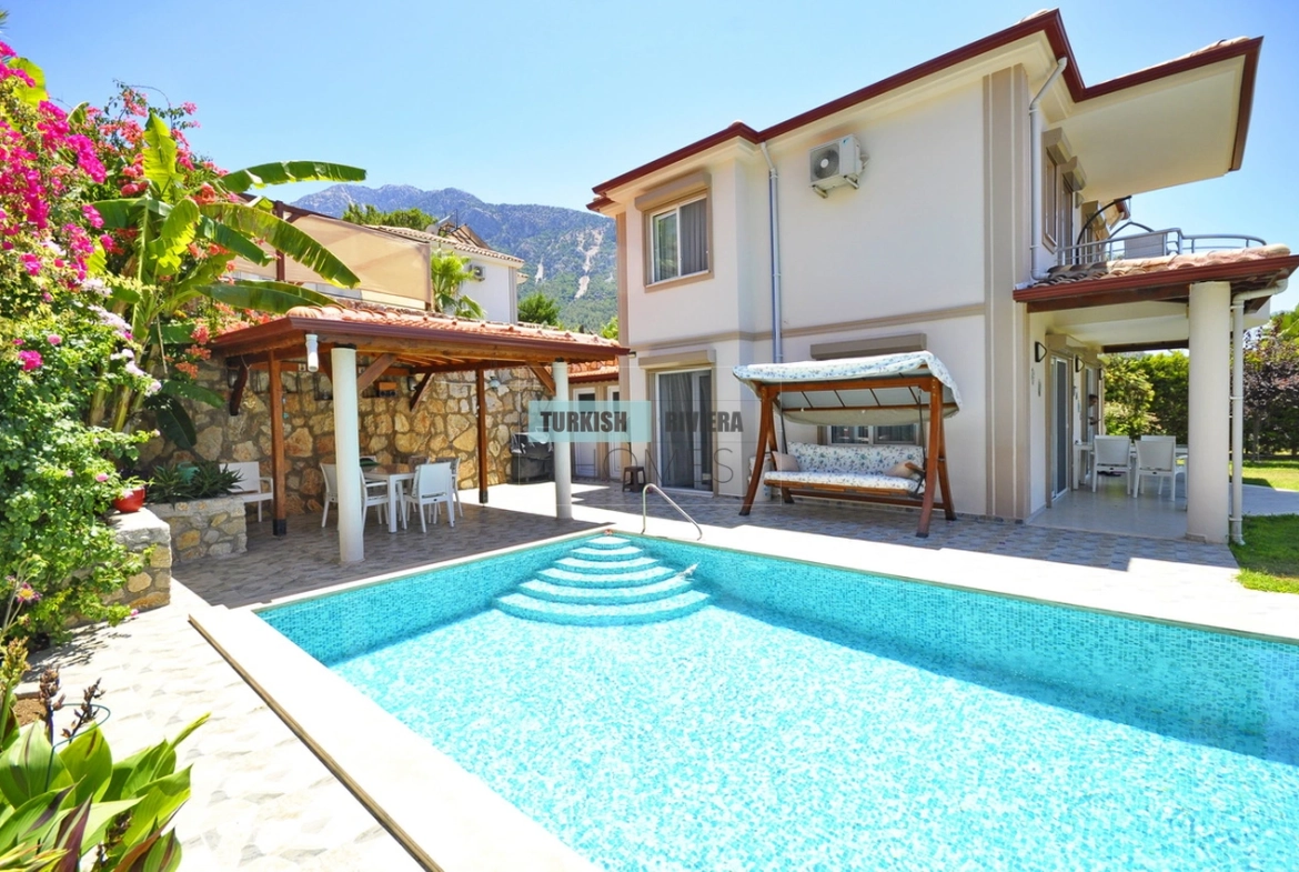 Charming 3-Bedroom Duplex Villa with Private Pool in Peaceful Ovacik