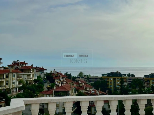 Panoramic Sea View 3 Bedroom Triplex Villa for Sale in Alanya, Antalya