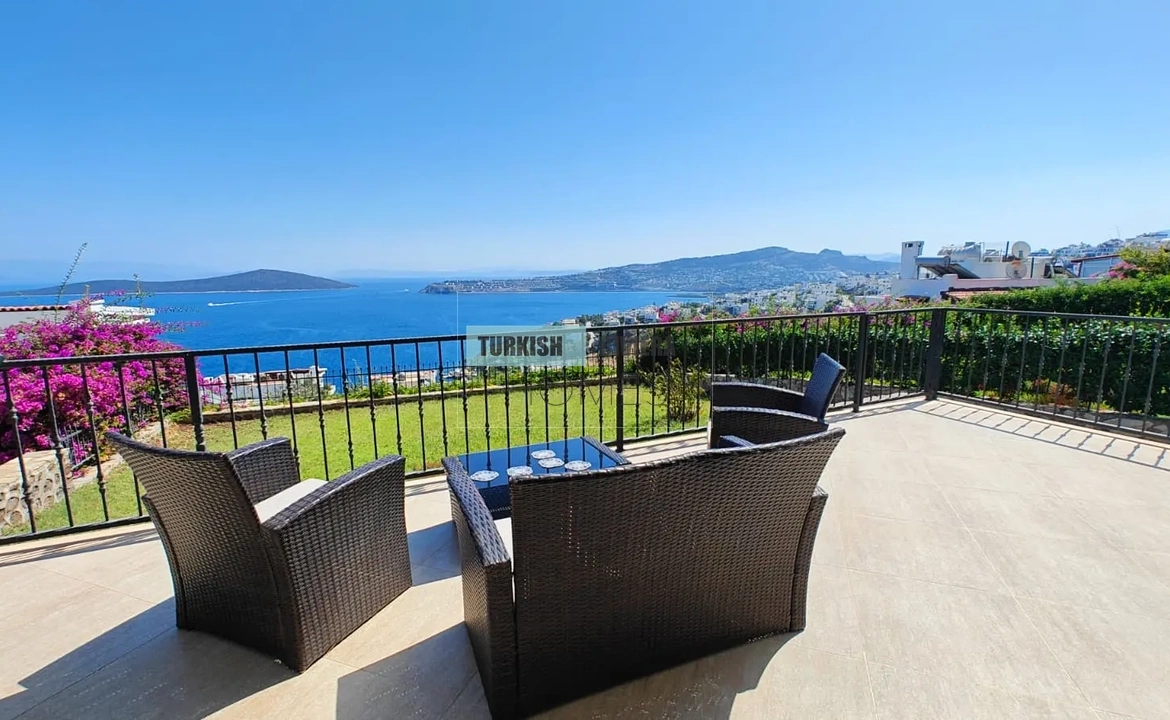 Stunning Sea View Villa for Sale in Kizilburun, Bodrum