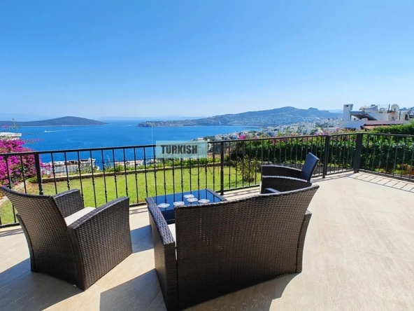 Stunning Sea View Villa for Sale in Kizilburun, Bodrum