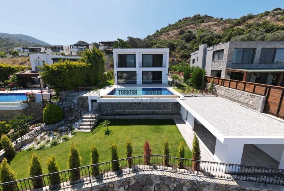 Modern Detached Villa with Panoramic Sea View in Yalıkavak Bodrum