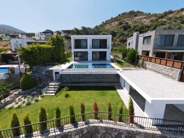 Modern Detached Villa with Panoramic Sea View in Yalıkavak Bodrum