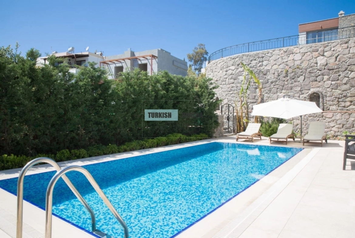 Bitez Bodrum 4+1 Sea View Detached Villa for Sale