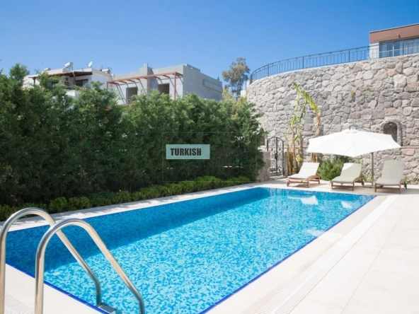 Bitez Bodrum 4+1 Sea View Detached Villa for Sale