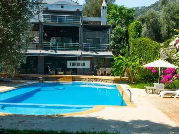 Beautiful Sea View Villa for Sale in Torba, Bodrum
