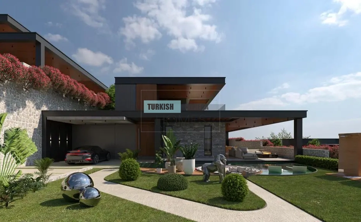 Gumusluk Bodrum Stunning Sea & Sunset View Stone Villas for Sale