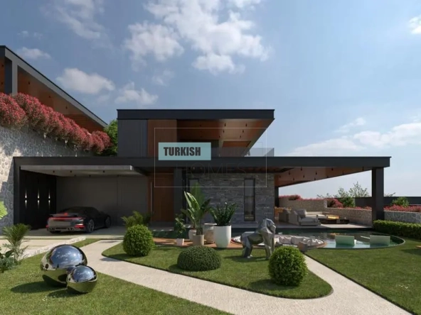 Gumusluk Bodrum Stunning Sea & Sunset View Stone Villas for Sale