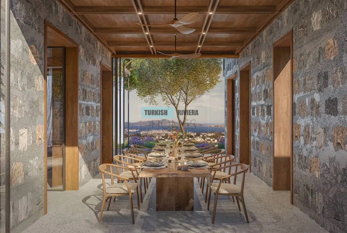 Luxury Stone Villas with Full Sea & Marina Views in Yalıkavak