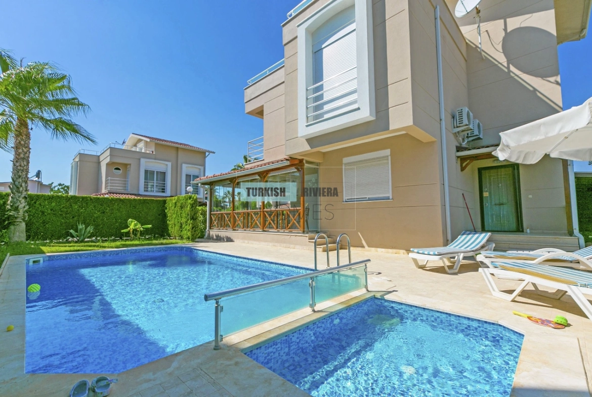Elegant Garden Villa with Pool Near Belek Golf Resorts