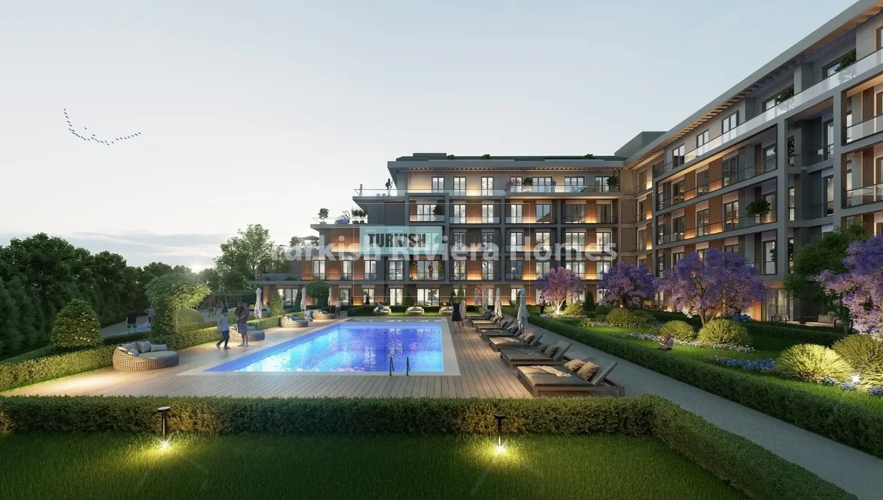 Low-Rise Family Apartments for Sale in Göktürk, Istanbul