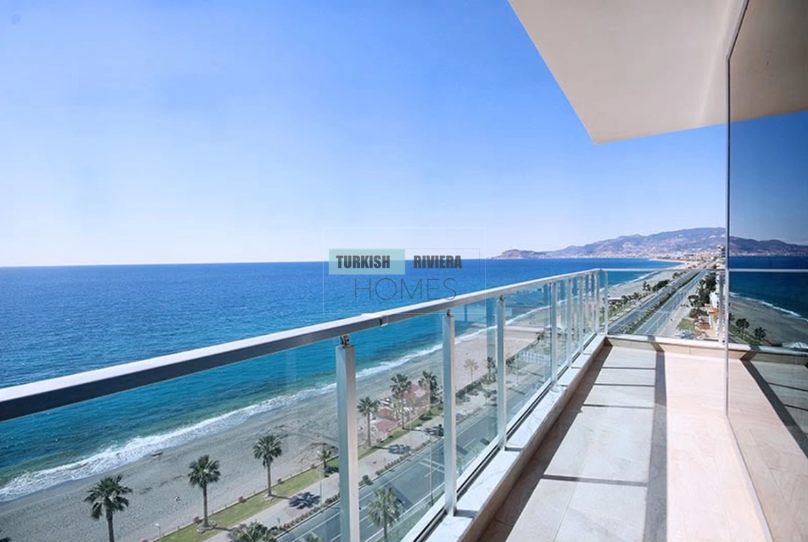 Luxury Seafront Fully Furnished 3 Bedroom Apartment in Mahmutlar, Alanya