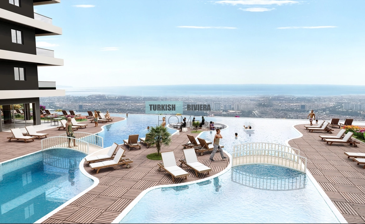 Brand New Spacious Apartments with City & Sea Views in Kepez, Antalya