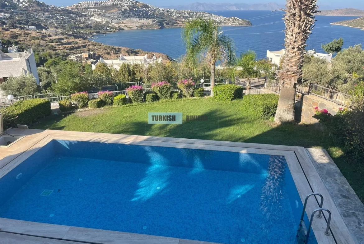 Panoramic Sea View Villa for Sale Near Yalıkavak Marina