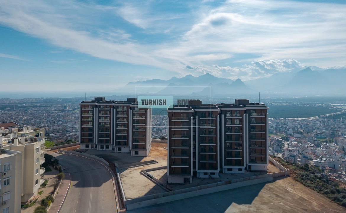 Sea, Mountain & City View Apartments for Sale in Kepez, Antalya