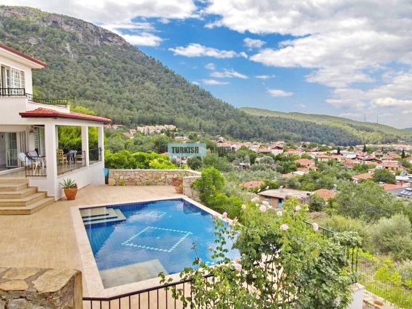 3-Bedroom Detached Villa with Mountain Views for Sale in Fethiye Üzümlü, Turkey