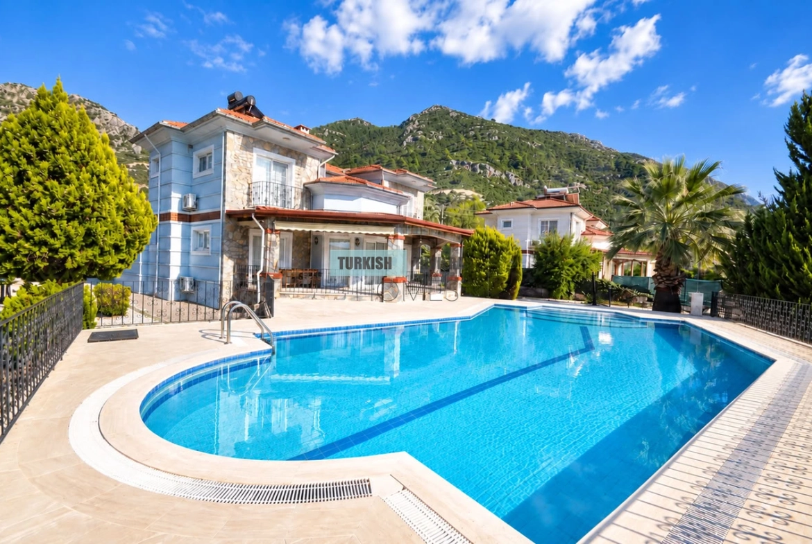Fully Furnished 4-Bedroom Villa with Private Pool in Fethiye Üzümlü
