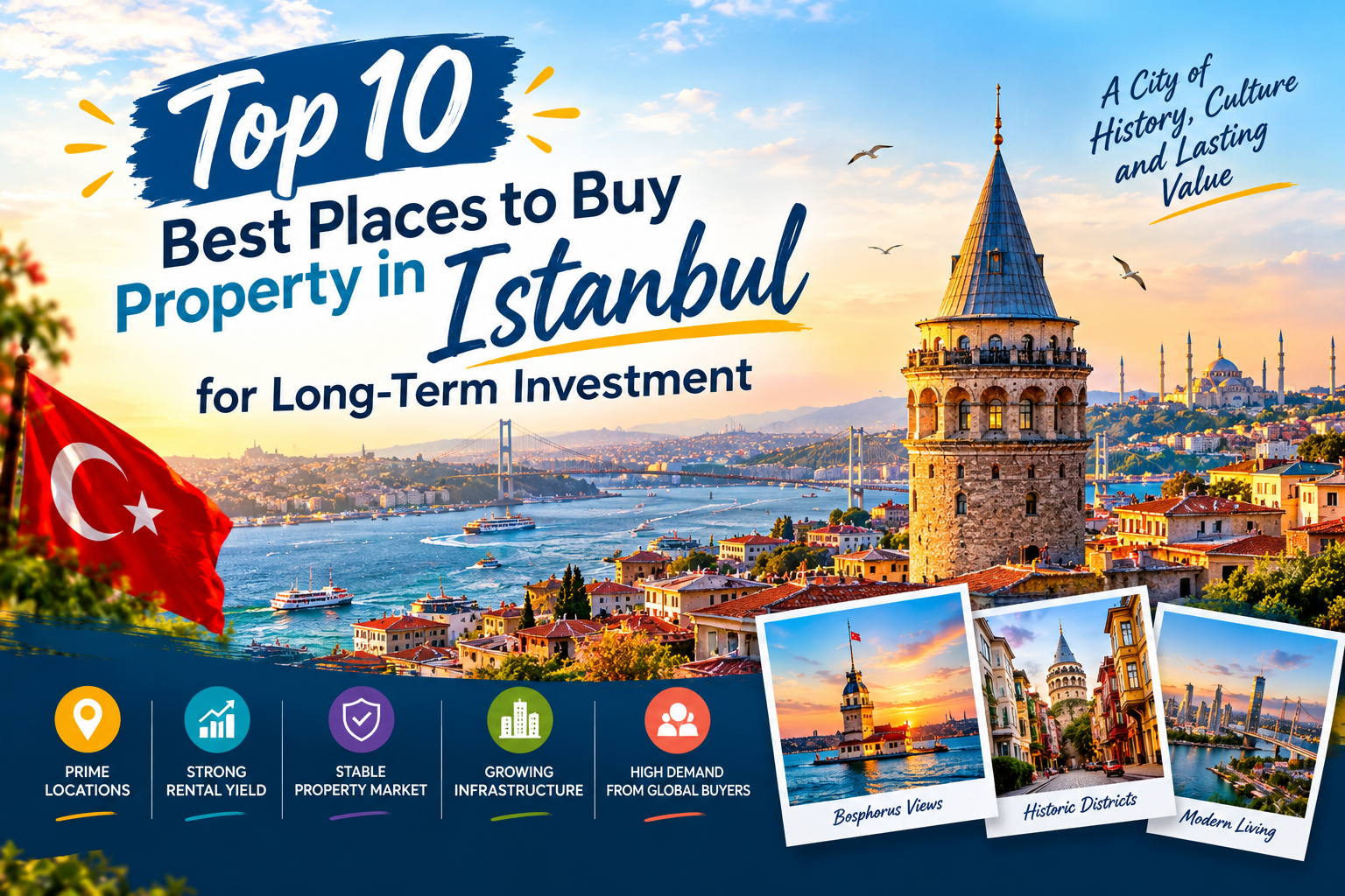 Top 10 Best Places to Buy Property in Istanbul for Long-Term Investment
